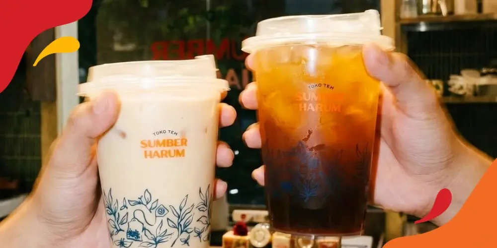 menu teh Sumber Harum di co.ord